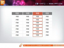 一份简洁的PowerPoint数据表格模板-第一PPT