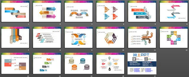图片[2]-一组精美的创意目录PowerPoint素材下载-第一PPT