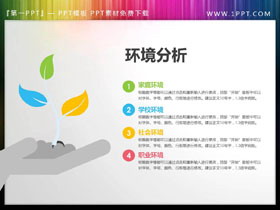 手托嫩苗PPT内容表达素材-第一PPT