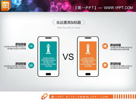 手机使用对比PPT图表-第一PPT