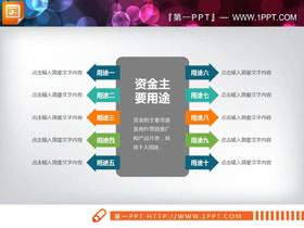 十个因素的扩散关系PPT图表-第一PPT