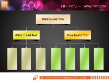三层树状结构的PPT组织架构图图表素材-第一PPT