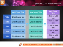 带推演的数据表格PPT图表模板-第一PPT