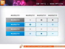 蓝色实用数据表格PPT图表下载-第一PPT