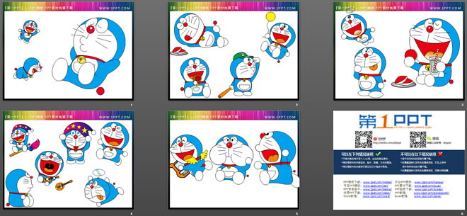 图片[2]-哆啦A梦PPT剪切画素材下载-第一PPT