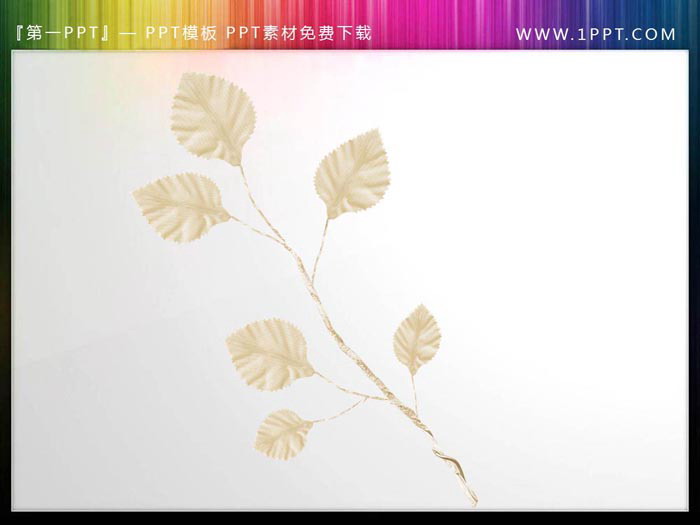 图片[6]-12张植物枝叶PPT插图素材-第一PPT