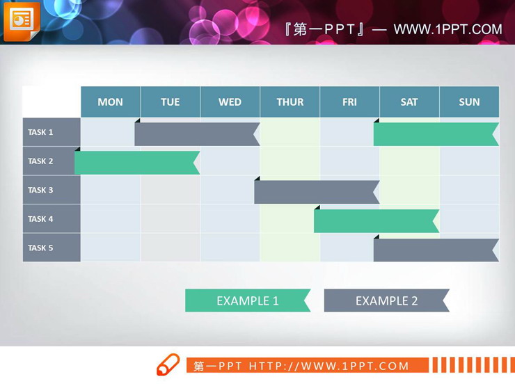 图片[3]-5数据项周任务PPT甘特图-第一PPT
