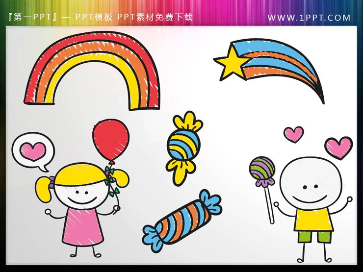 图片[2]-可爱童趣卡通手绘PPT素材-第一PPT