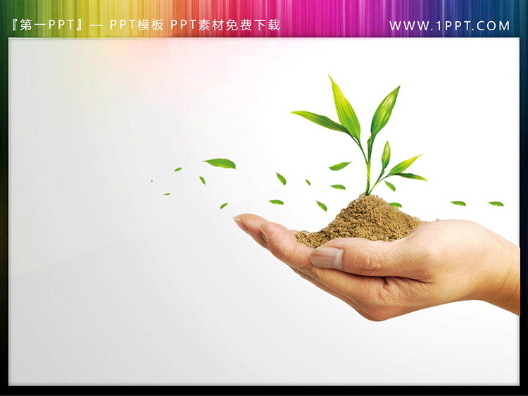 图片[5]-卡通树木嫩苗手捧植物PPT素材下载-第一PPT