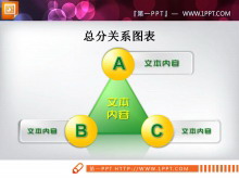 立体扩散聚合关系PPT图表-第一PPT