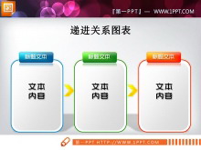三色递进PPT图表下载-第一PPT