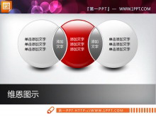 立体交叉组合PPT图表-第一PPT