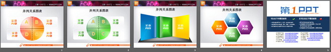 图片[2]-立体并列组合关系PPT图表-第一PPT