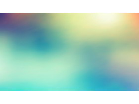 绿色朦胧模糊幻灯片背景图片-第一PPT