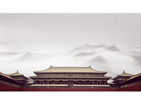 五张精致中国古建筑PPT背景图片-第一PPT