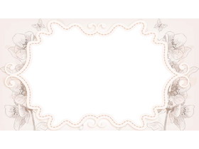 淡雅手绘艺术花卉PPT背景图片-第一PPT