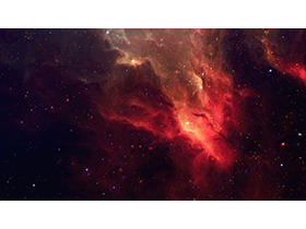 四张红色宇宙星空星球PPT背景图片-第一PPT