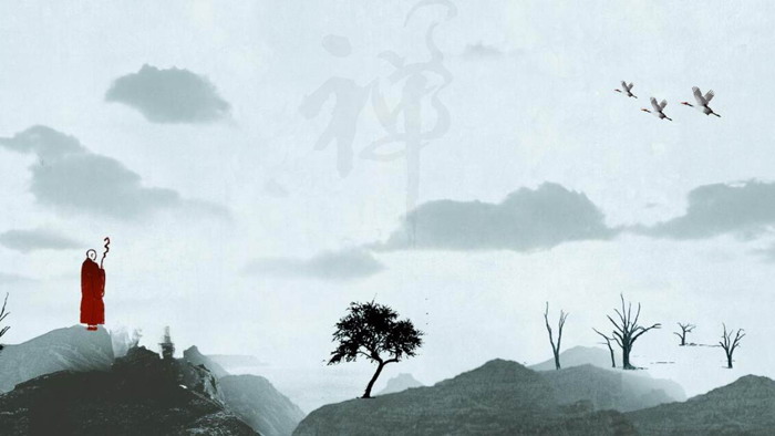 图片[11]-14张淡雅高山流水PPT背景图片-第一PPT