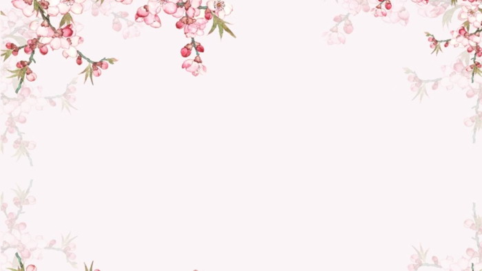 图片[1]-唯美桃花爱情幻灯片背景图片-第一PPT