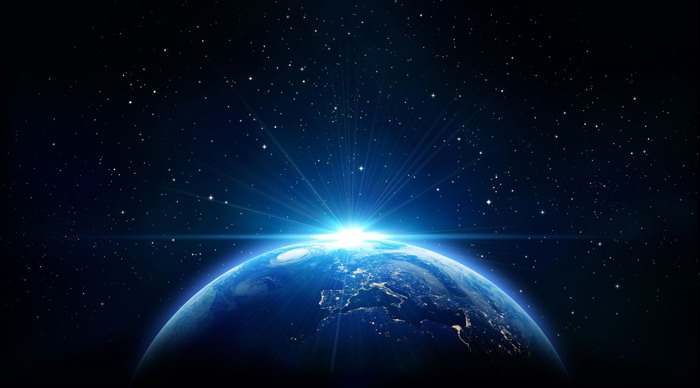 图片[1]-深蓝星空星球PPT背景图-第一PPT