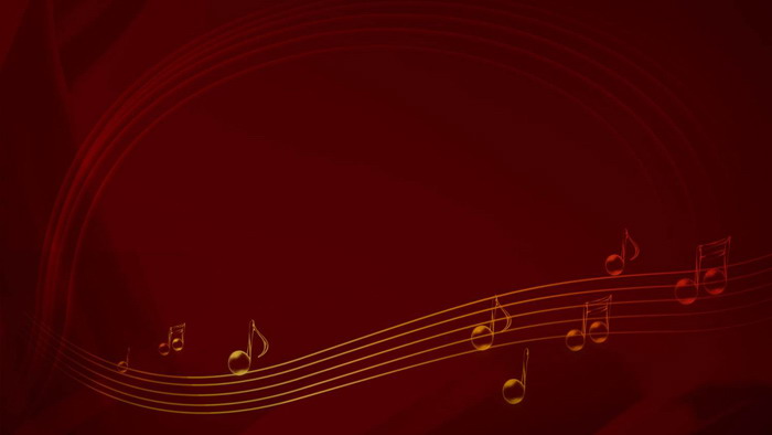 图片[1]-红色音乐五线谱PPT背景图片-第一PPT