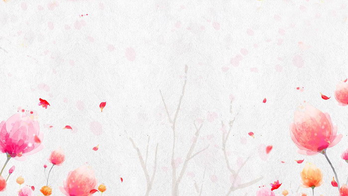 图片[2]-动态唯美水彩花卉PPT背景图片-第一PPT