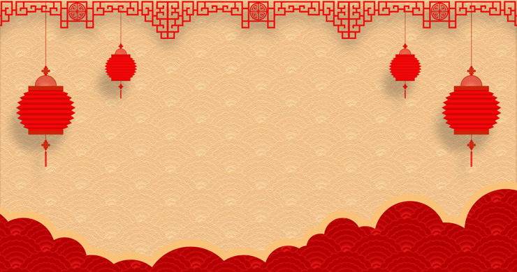 图片[1]-两张红色喜庆灯笼PPT背景图片-第一PPT