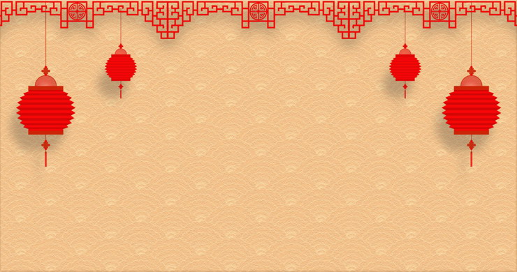 图片[2]-两张红色喜庆灯笼PPT背景图片-第一PPT