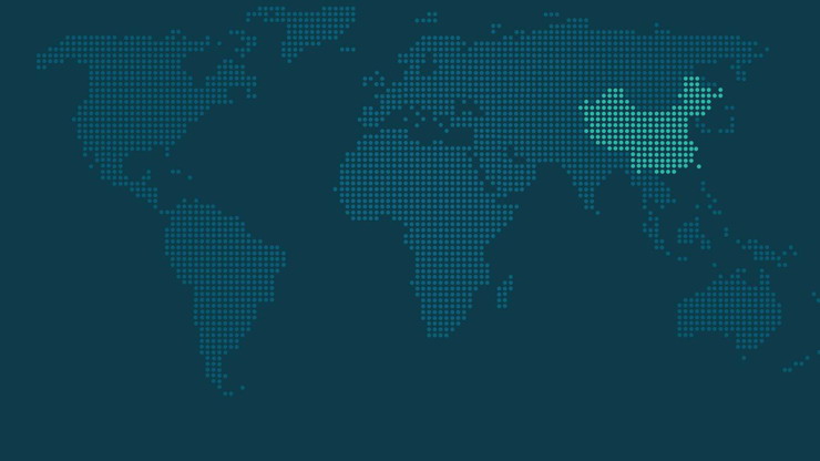 图片[2]-两张蓝色世界地图点阵图PPT背景图片-第一PPT