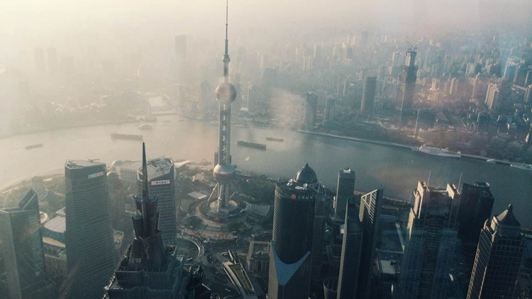 图片[1]-两张上海城市建筑PPT背景图片-第一PPT