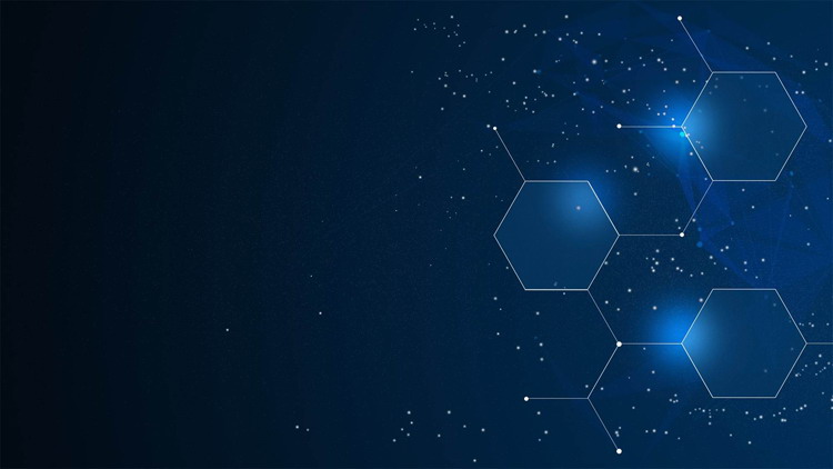 图片[3]-4张具有科技感的蓝色点线星球PPT背景图片-第一PPT