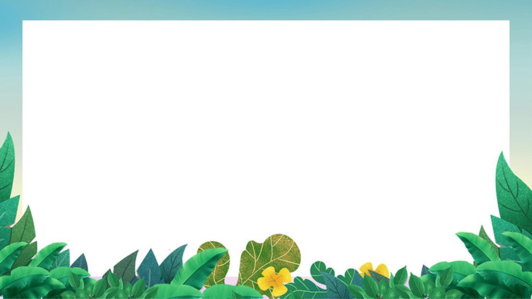 图片[6]-7张卡通插画绿色植物PPT背景图片-第一PPT