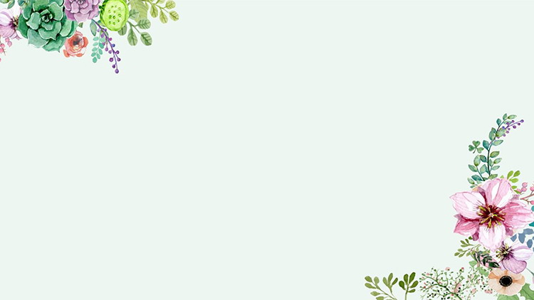 图片[1]-三张水彩花卉PPT背景图片下载-第一PPT