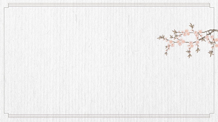 图片[2]-四张雅致梅花花枝PPT背景图片-第一PPT
