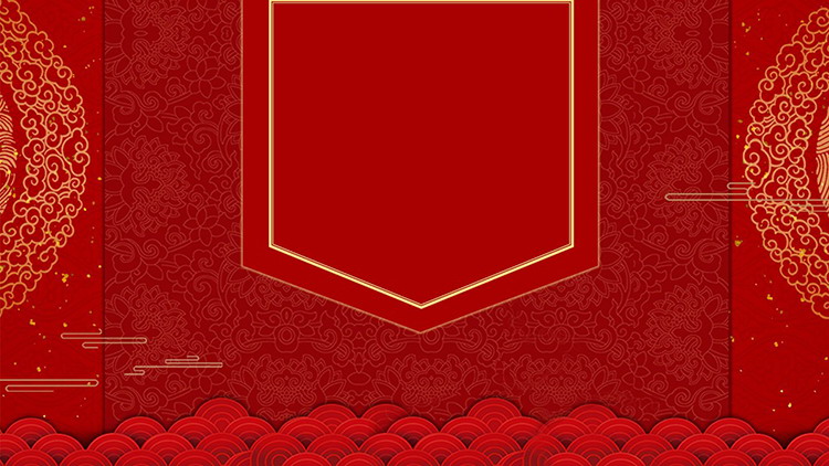 图片[3]-三张吊坠中国结红色喜庆节日PPT背景图片-第一PPT