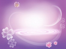 紫色抽象背景点缀花型PPT背景图片-第一PPT